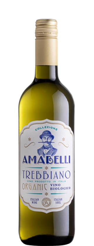 Amabelli Trebbiano has a straw yellow hue with golden reflections. On the nose perfumes of fresh lemon and fragrant pear. In the mouth, it is crisp with a balanced acidity and ripe fruity notes, leading to a zesty finish.
To be paired with grilled courgettes or aubergines, tortellini, tempura or roast chicken.
