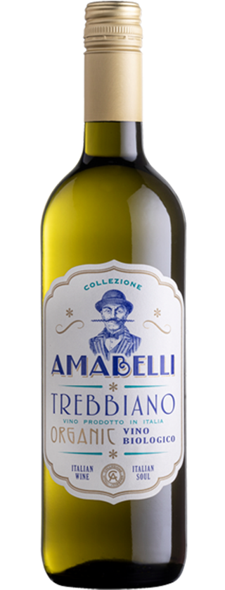 Amabelli Trebbiano has a straw yellow hue with golden reflections. On the nose perfumes of fresh lemon and fragrant pear. In the mouth, it is crisp with a balanced acidity and ripe fruity notes, leading to a zesty finish.
To be paired with grilled courgettes or aubergines, tortellini, tempura or roast chicken.